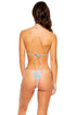 Luli Fama South Beach Vacay Ruffled String Brazilian Tie Side
